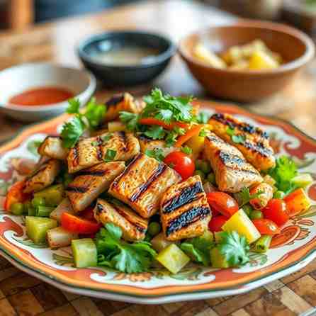 Guam Kelaguen - Best Grilled Chicken Salad Recipe